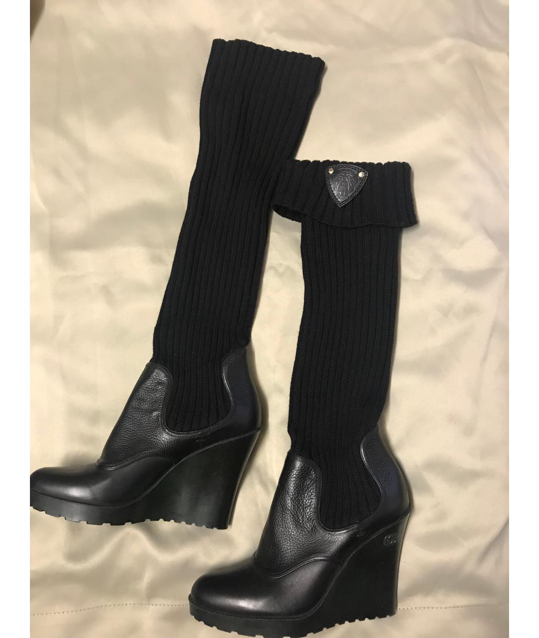 GUCCI Черные кожаные полусапоги, фото 6