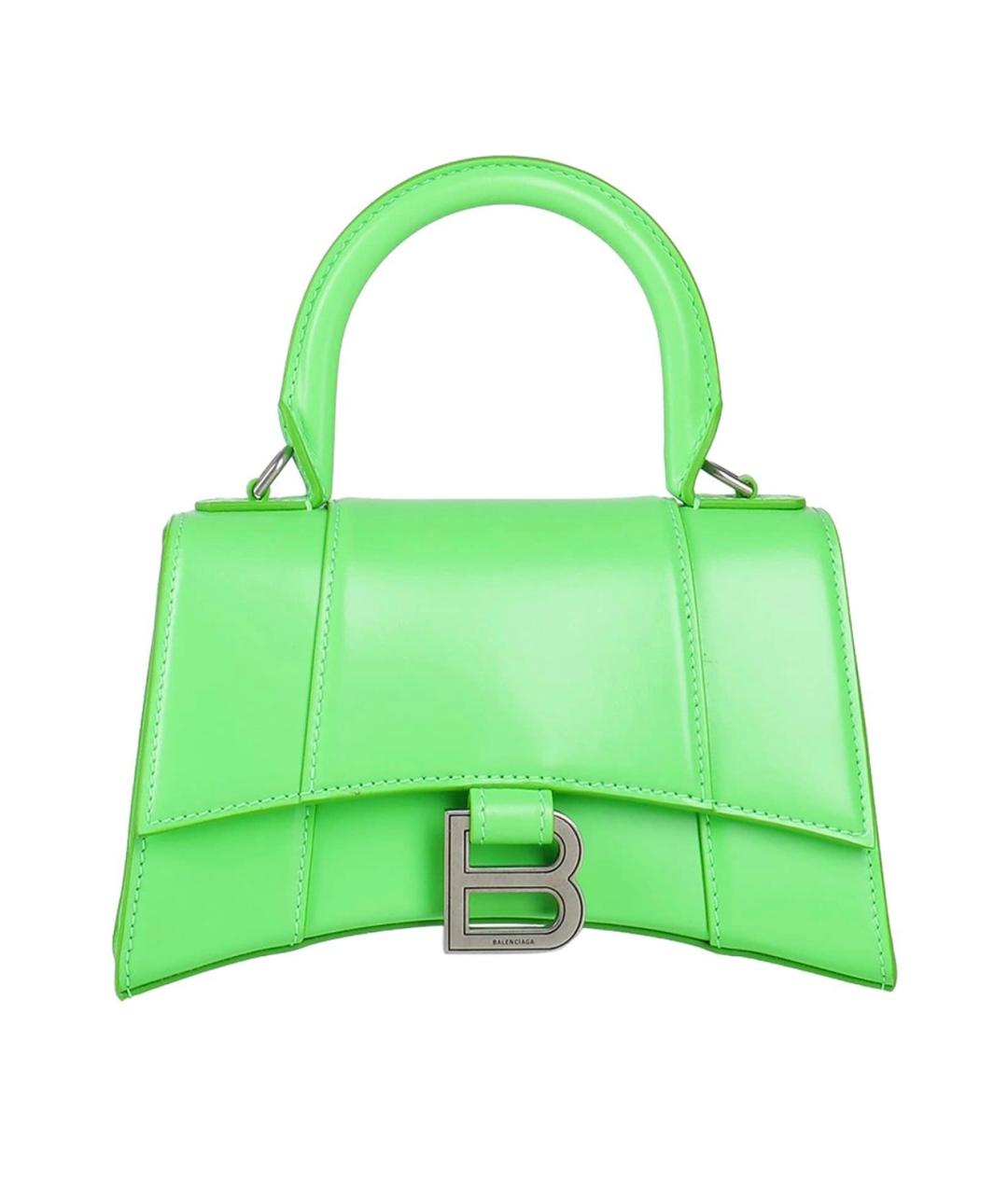BALENCIAGA Салатовая кожаная сумка через плечо, фото 6