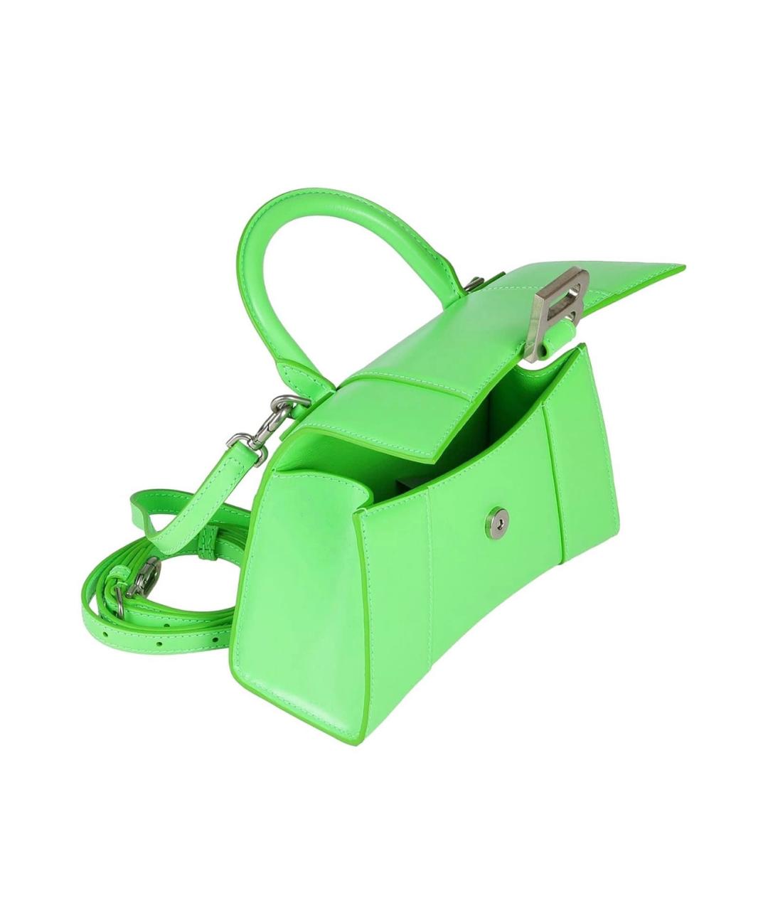 BALENCIAGA Салатовая кожаная сумка через плечо, фото 2