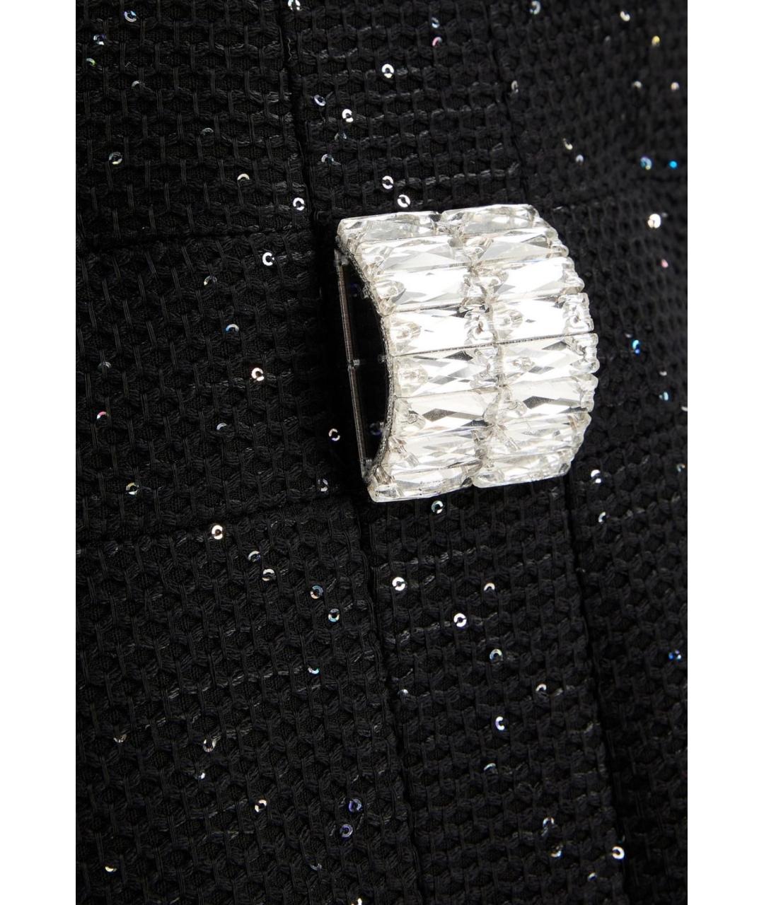 DAVID KOMA Черное вискозное вечернее платье, фото 4