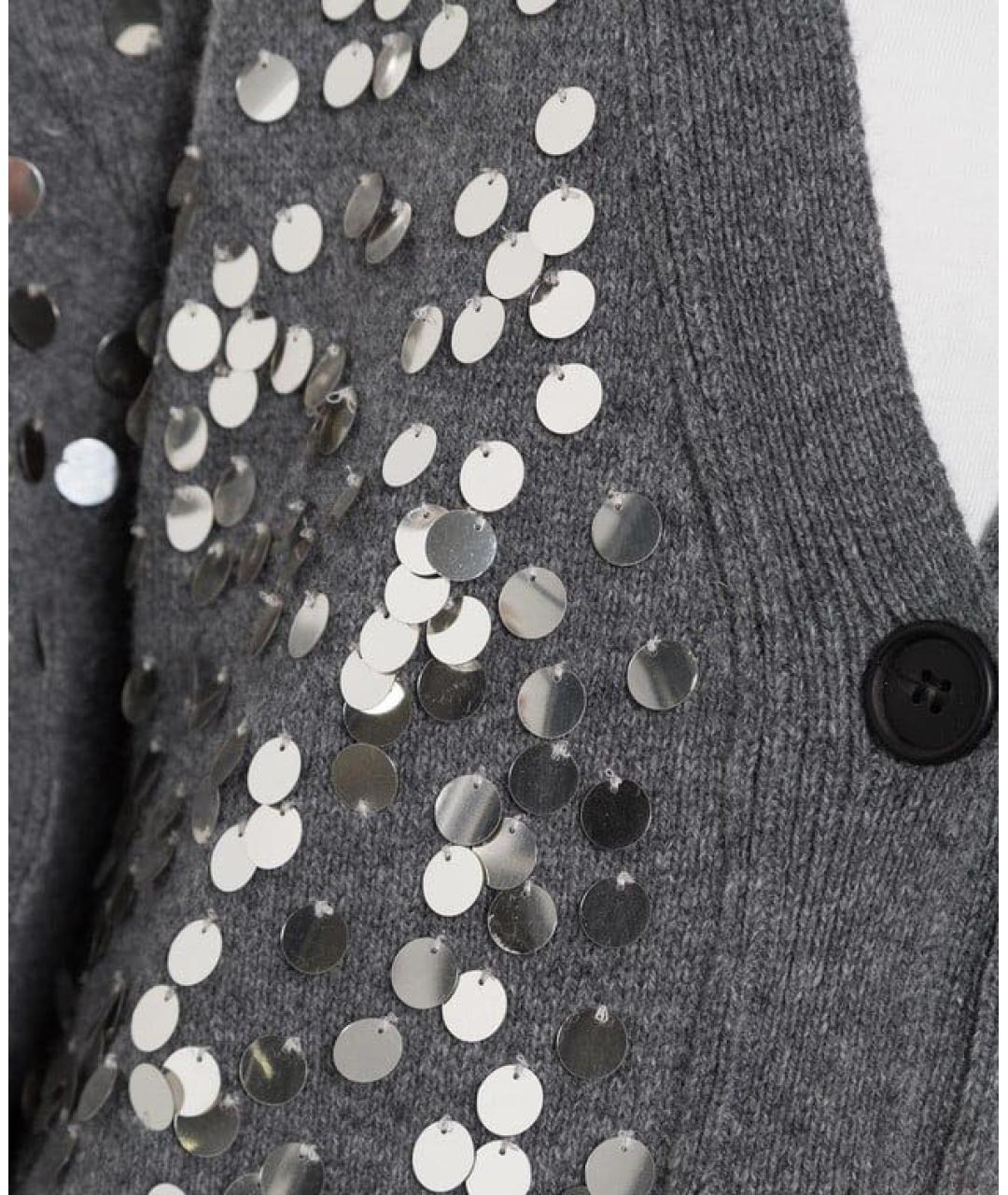 PHILOSOPHY DI LORENZO SERAFINI Серый шерстяной кардиган, фото 4