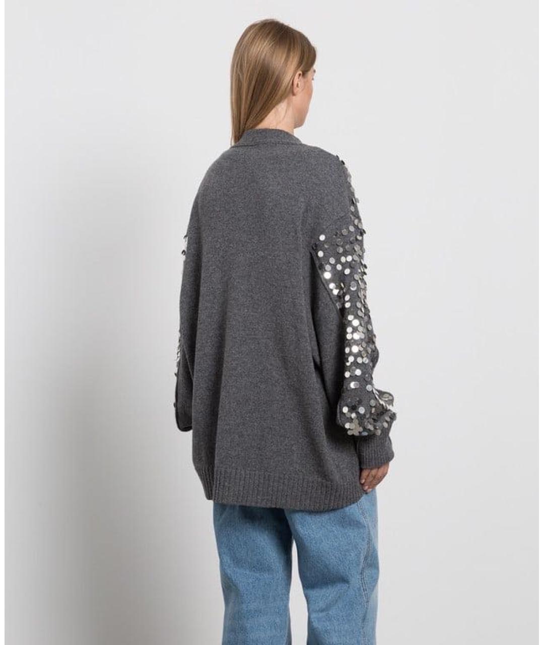 PHILOSOPHY DI LORENZO SERAFINI Серый шерстяной кардиган, фото 3