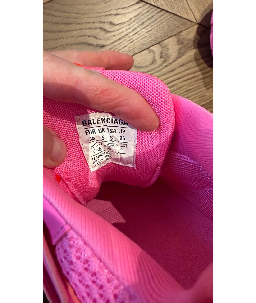 BALENCIAGA Розовые кроссовки, фото 8