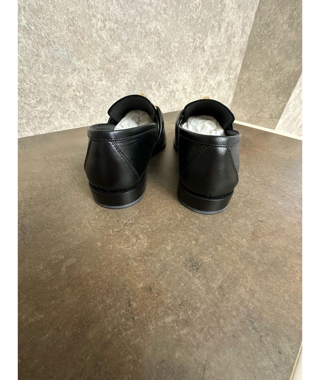 BOTTEGA VENETA Черные кожаные лоферы, фото 4