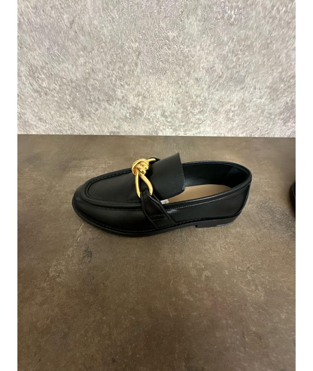 BOTTEGA VENETA Черные кожаные лоферы, фото 9