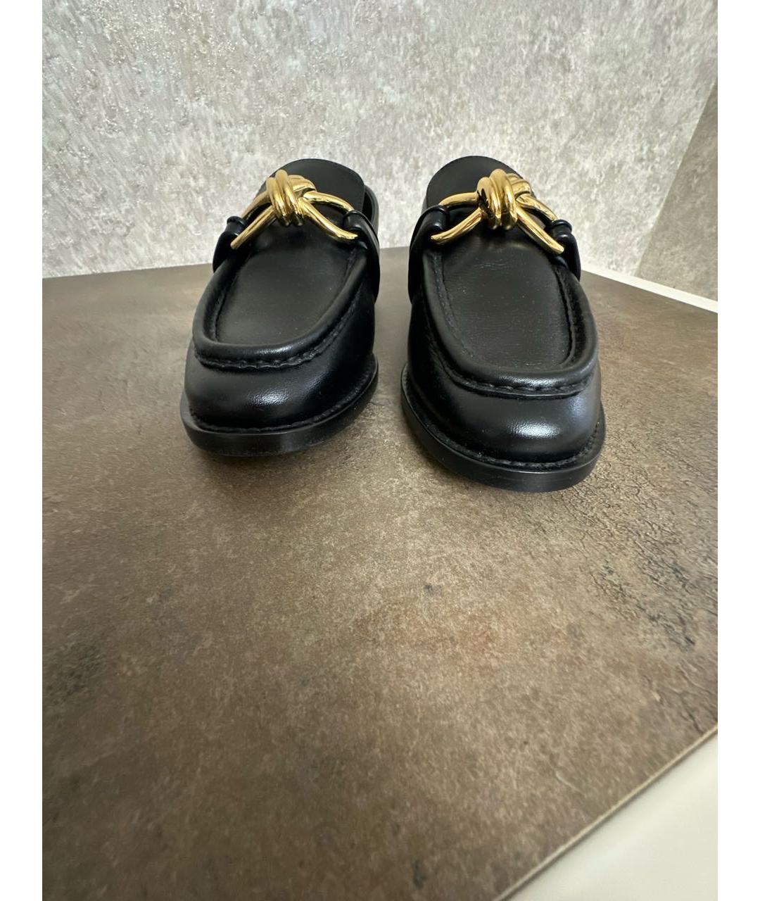 BOTTEGA VENETA Черные кожаные лоферы, фото 7