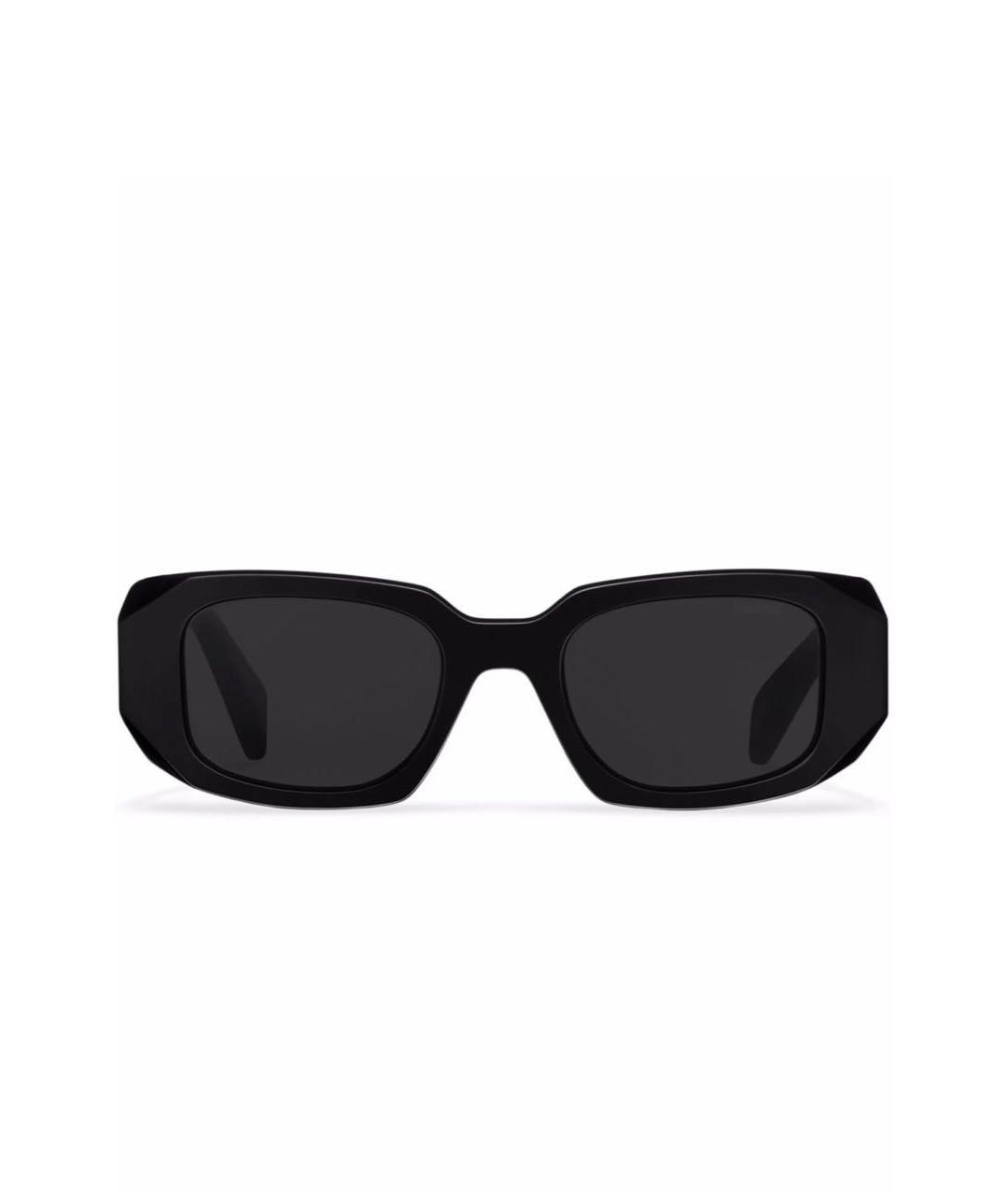 PRADA Черные пластиковые солнцезащитные очки, фото 7