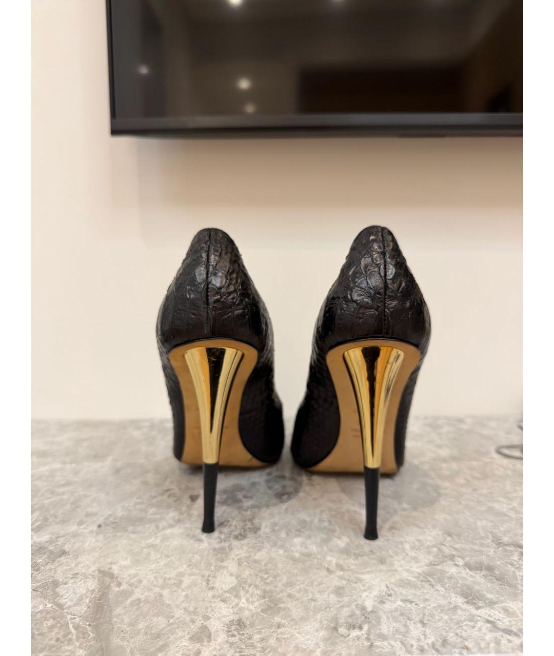 GIUSEPPE ZANOTTI DESIGN Черные кожаные туфли, фото 4