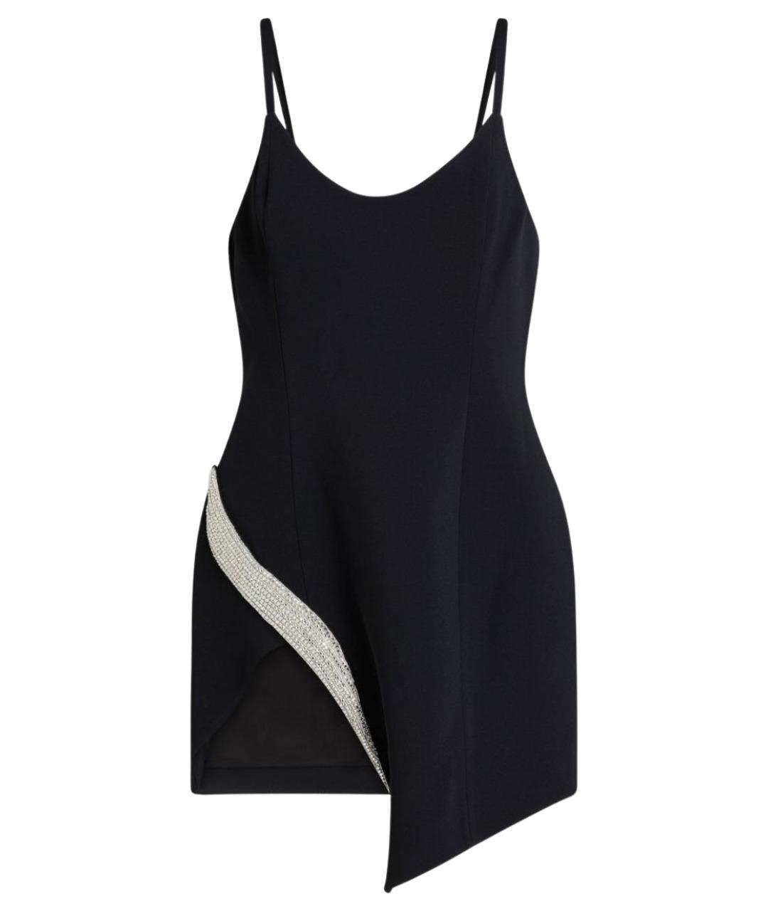 DAVID KOMA Черное вискозное коктейльное платье, фото 1