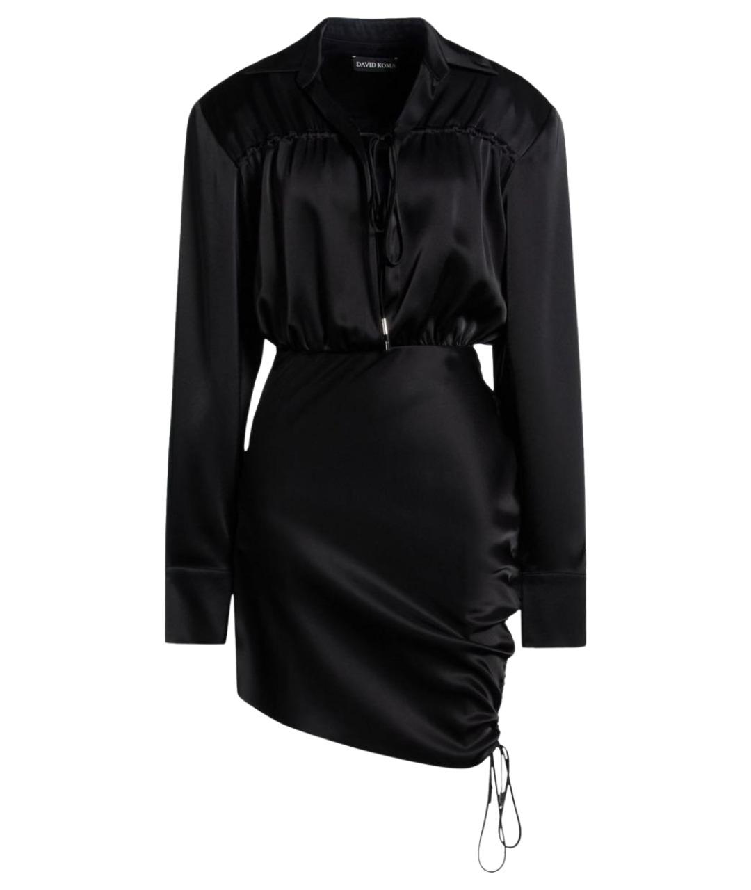DAVID KOMA Черное коктейльное платье, фото 1