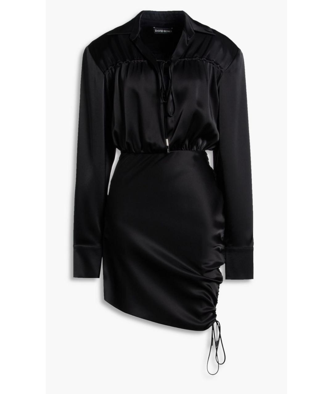 DAVID KOMA Черное коктейльное платье, фото 4