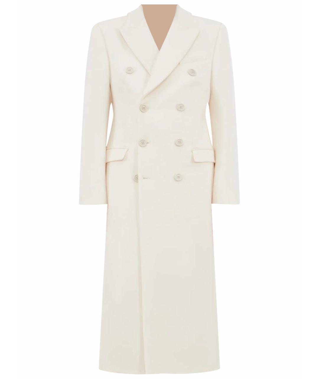 WARDROBE.NYC Белое шерстяное пальто, фото 1