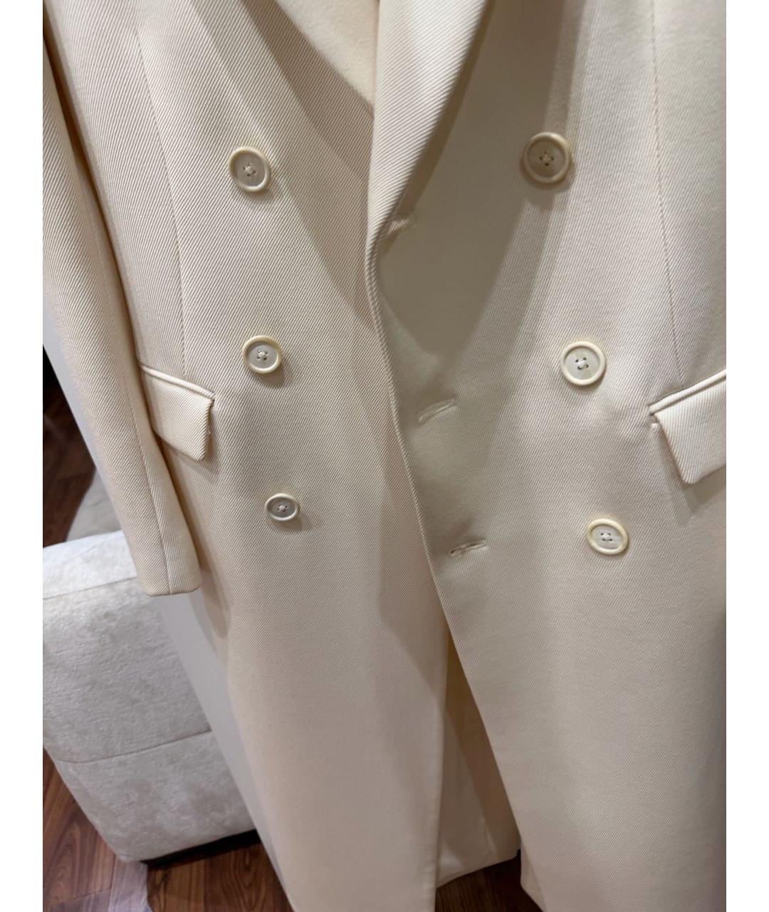 WARDROBE.NYC Белое шерстяное пальто, фото 6