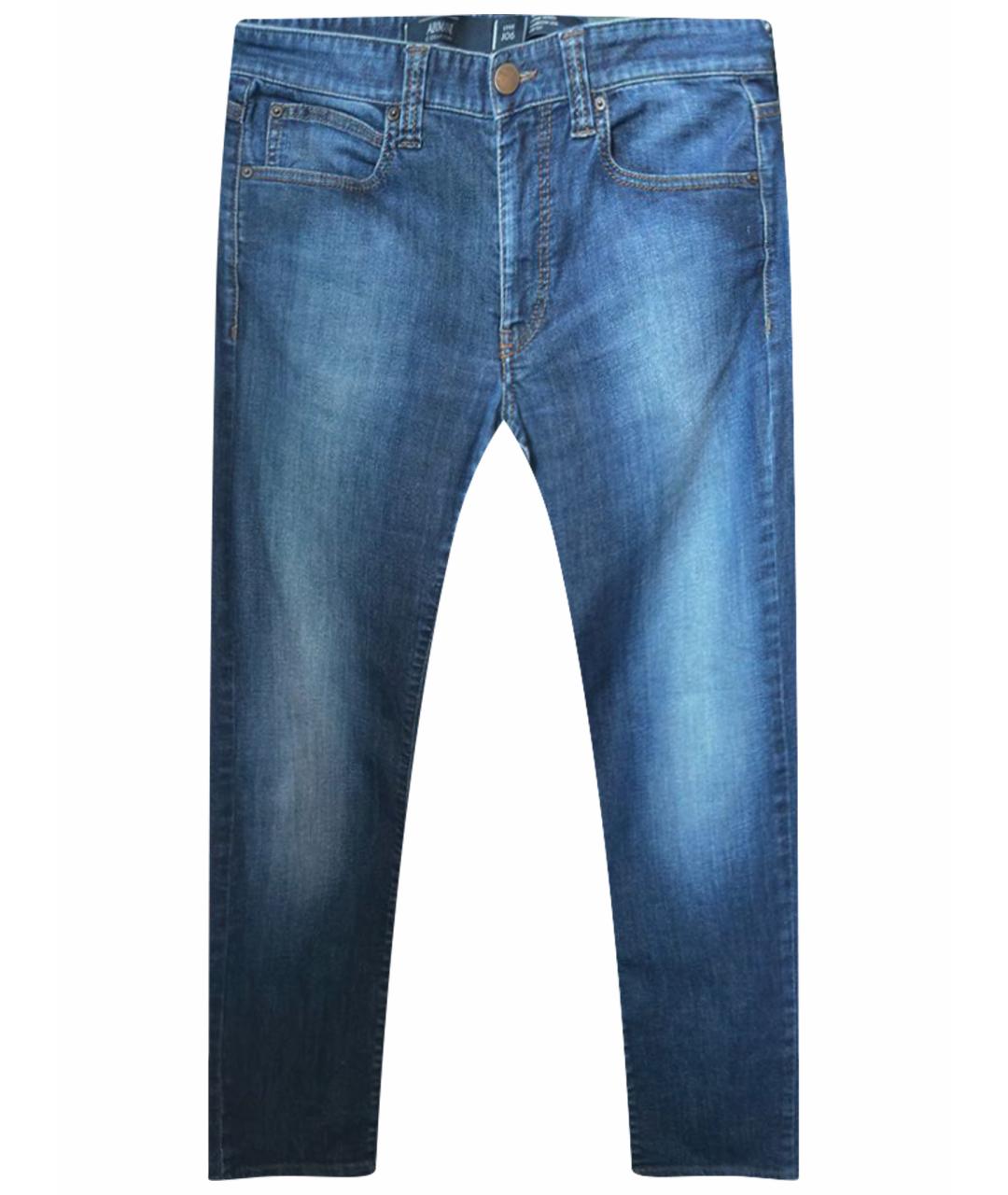 ARMANI COLLEZIONI Темно-синие прямые джинсы, фото 1