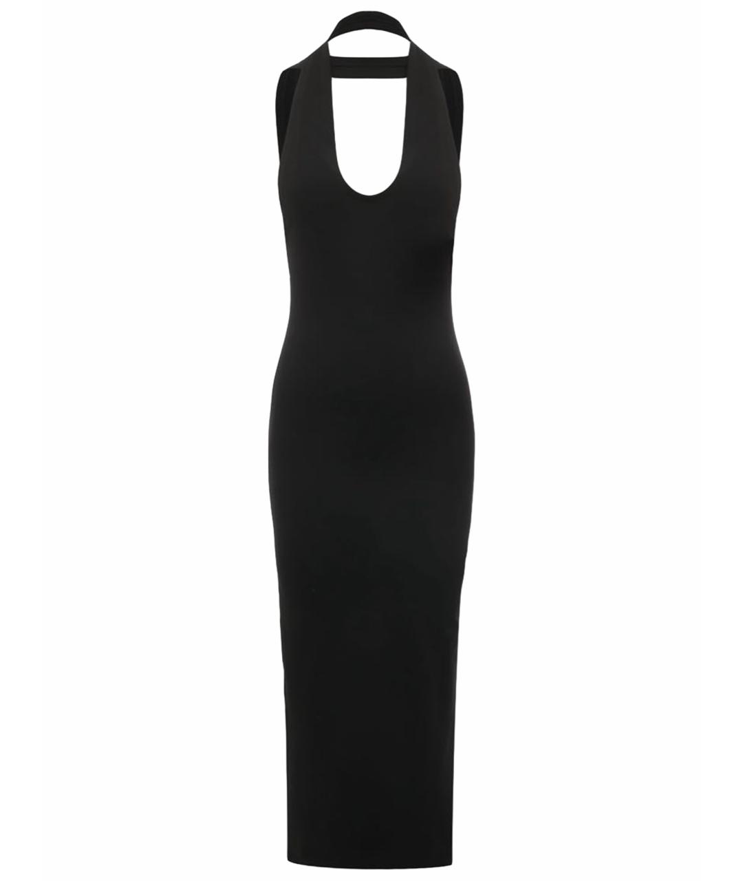 MM6 MAISON MARGIELA Черное полиамидовое повседневное платье, фото 1