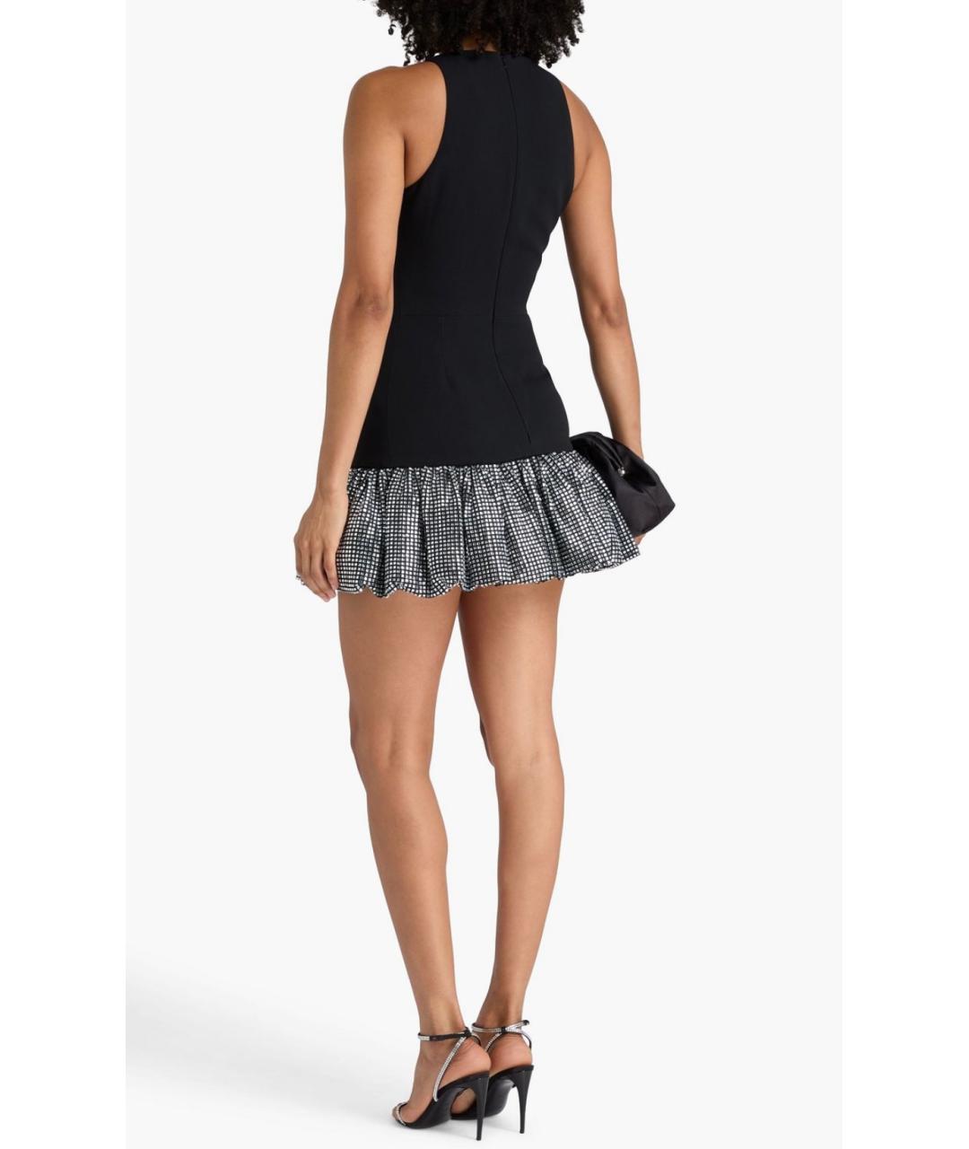 DAVID KOMA Черное вискозное коктейльное платье, фото 3