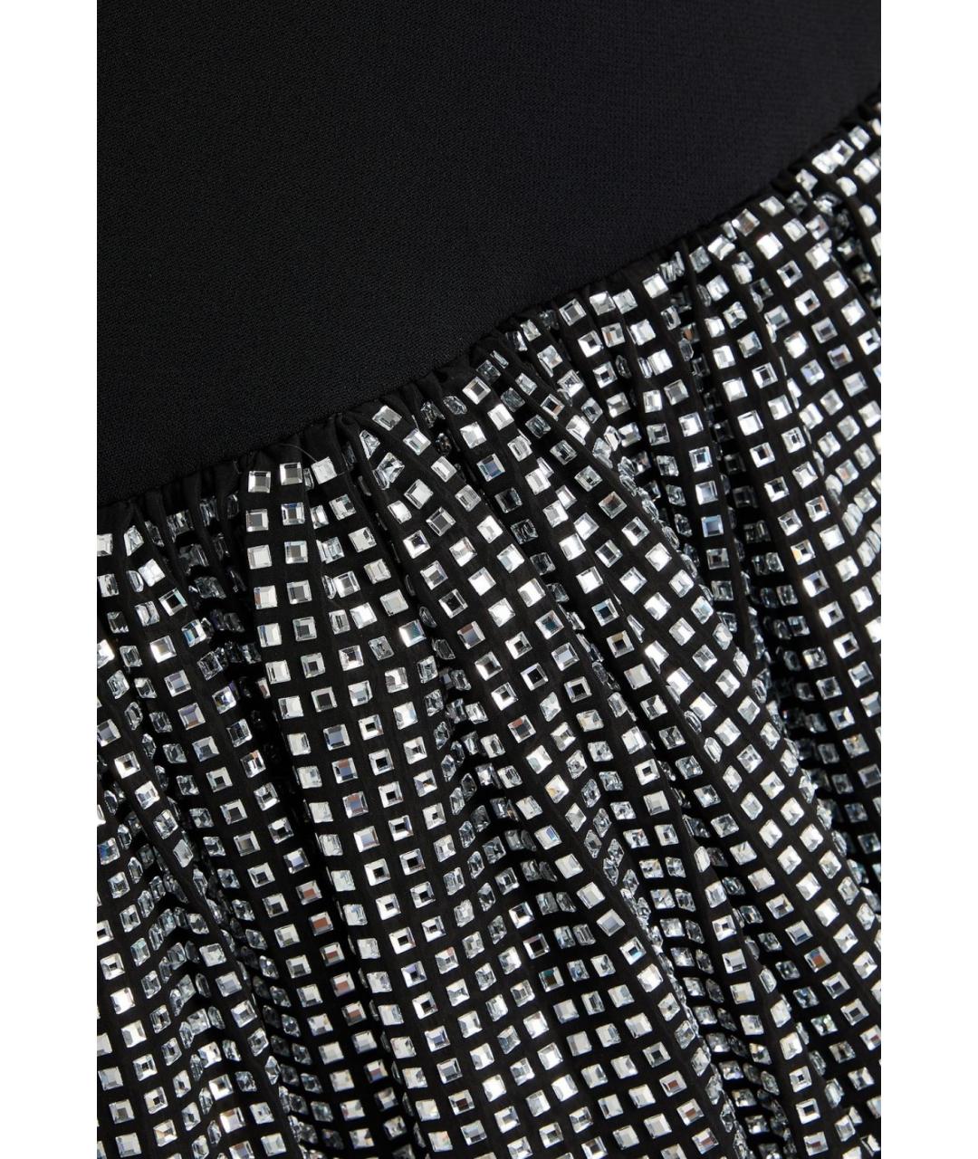 DAVID KOMA Черное вискозное коктейльное платье, фото 4