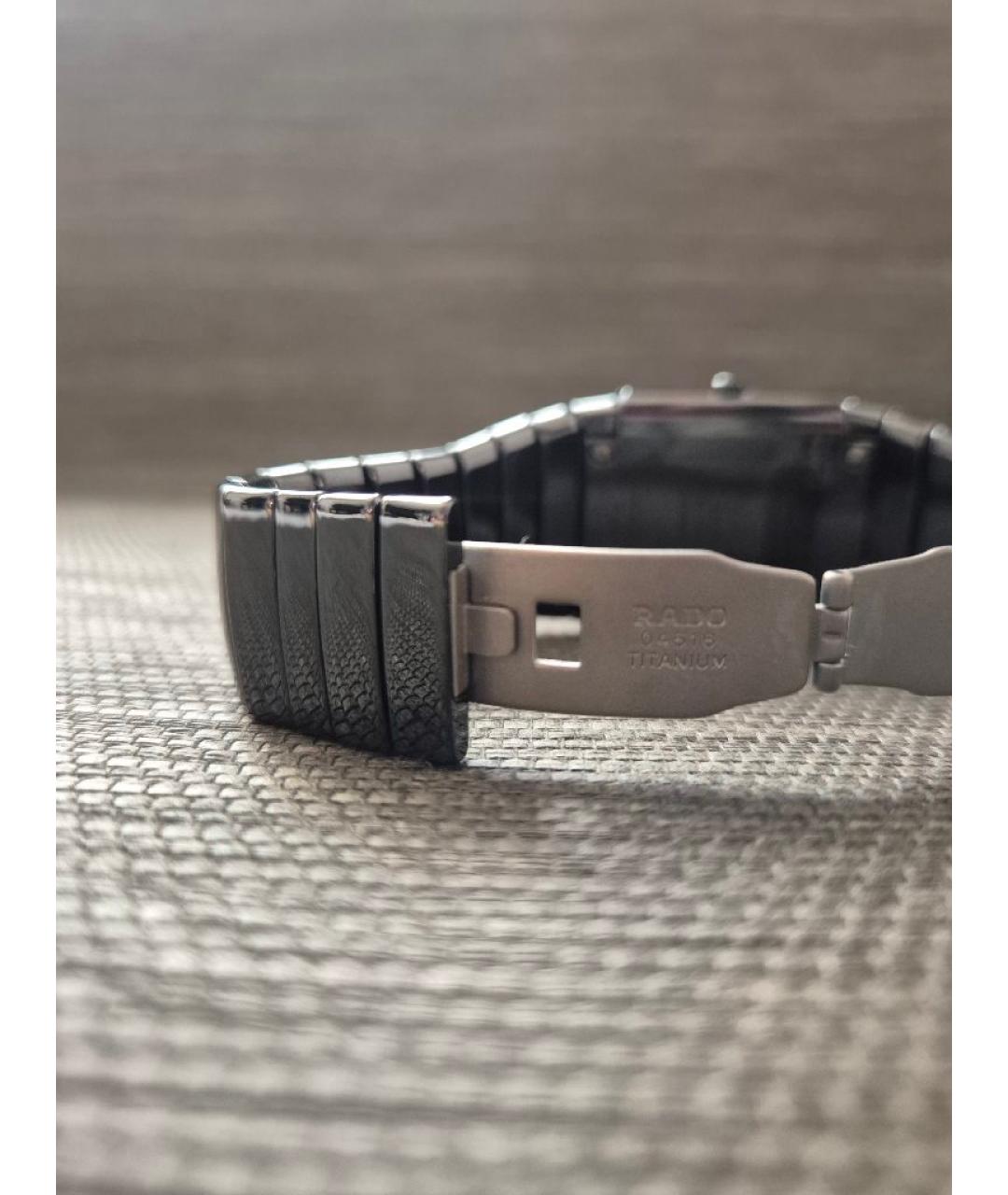 RADO Черные керамические часы, фото 4