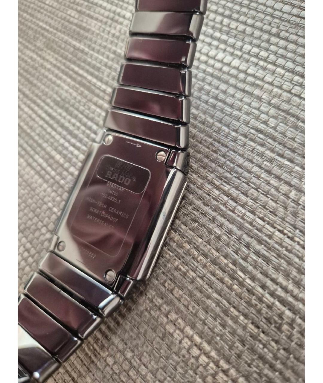 RADO Черные керамические часы, фото 6