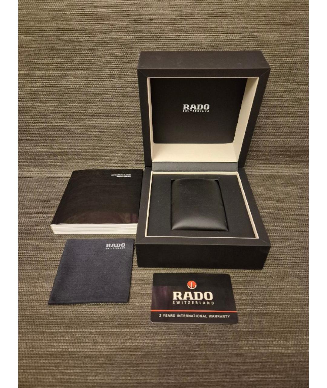 RADO Черные керамические часы, фото 8