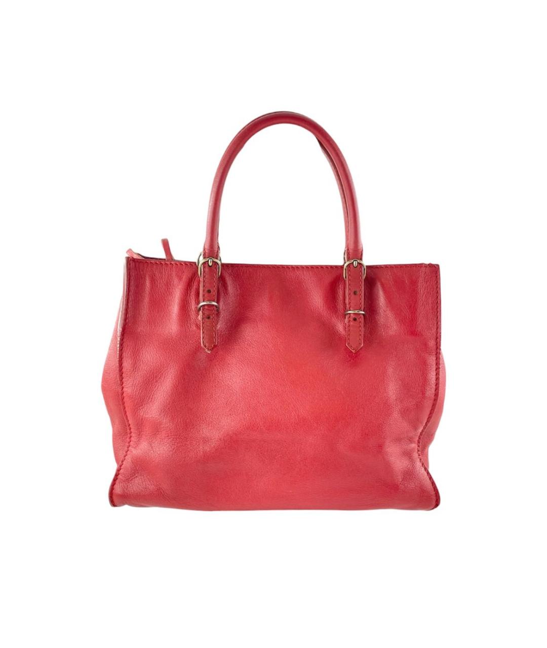 BALENCIAGA Красная кожаная сумка через плечо, фото 2