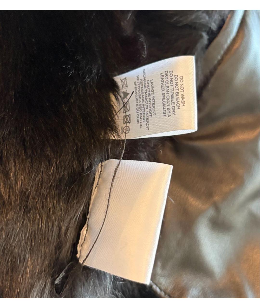 IRO Черный кожаный жилет, фото 7