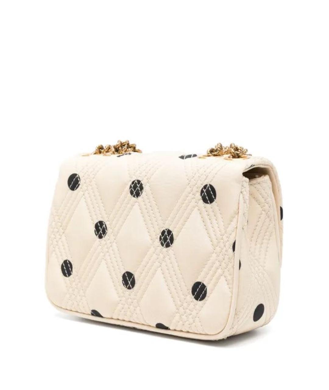 VALENTINO Бежевая шелковая сумка через плечо, фото 3