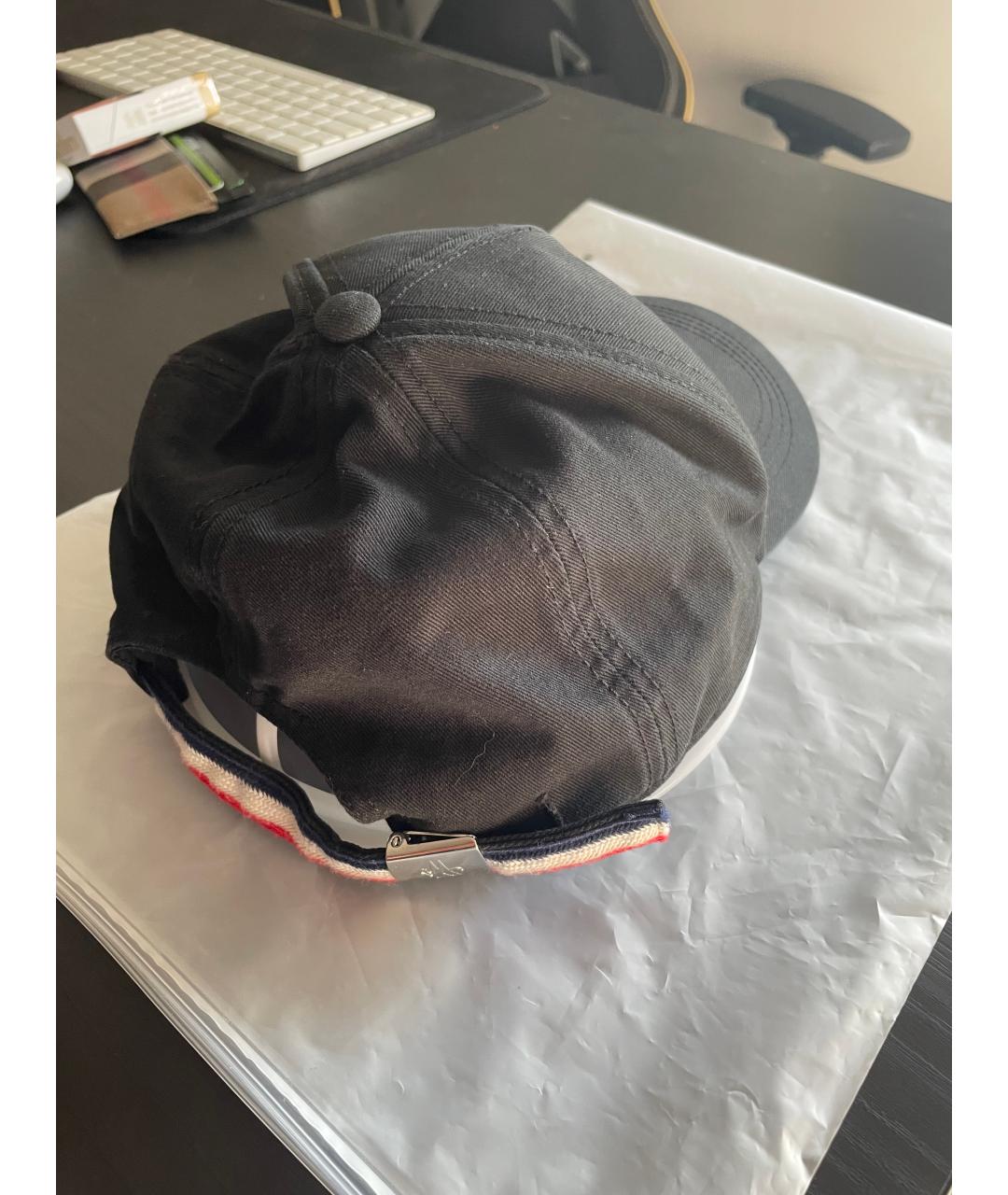 MONCLER Черная хлопковая кепка/бейсболка, фото 2