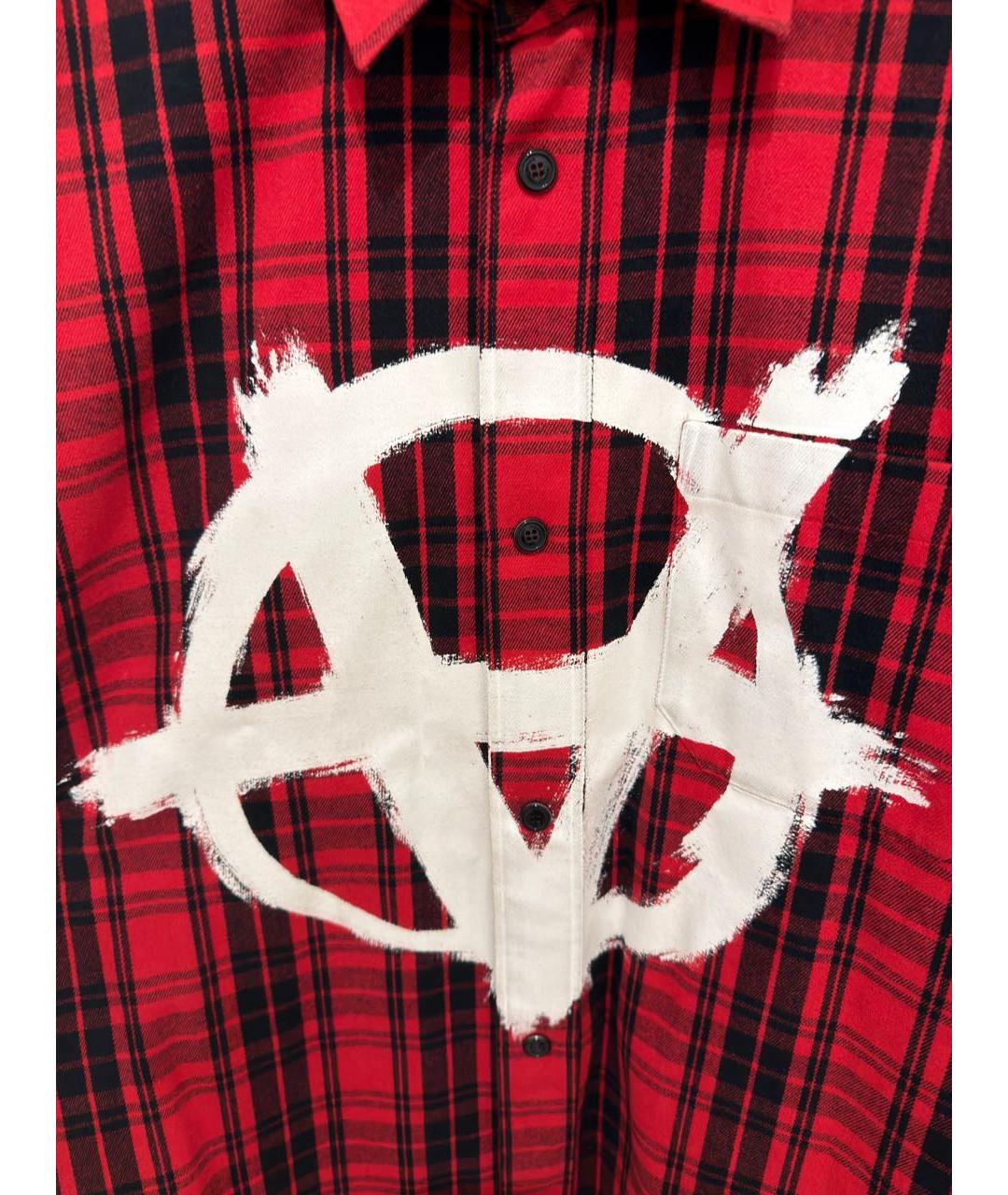 VETEMENTS Красная хлопковая рубашка, фото 3