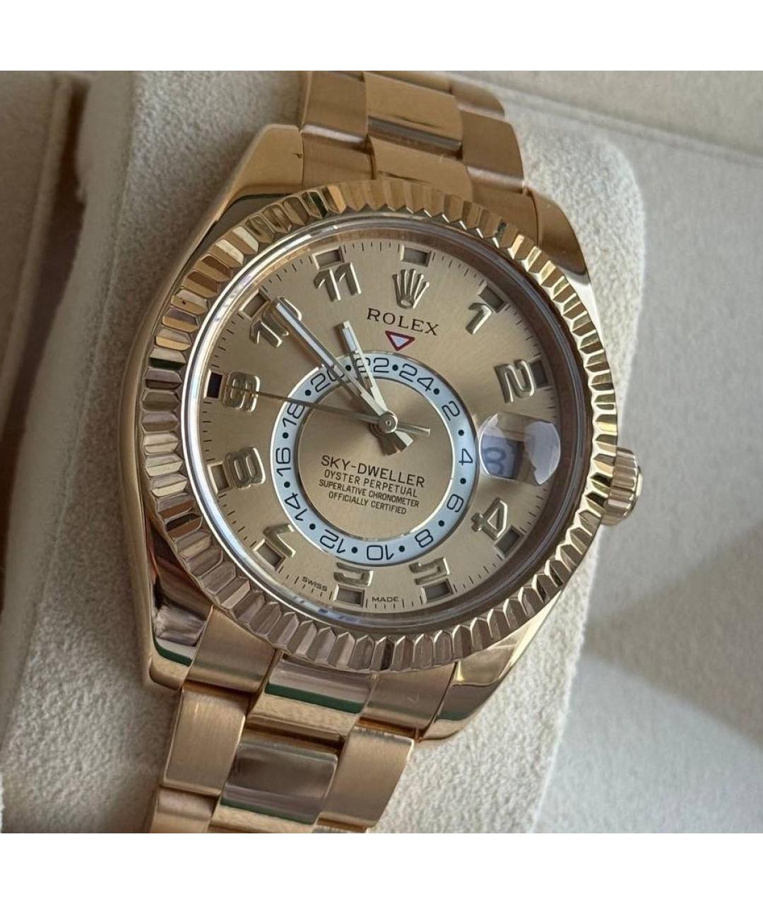 ROLEX Желтые часы из желтого золота, фото 9