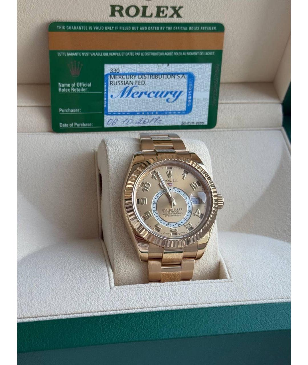 ROLEX Желтые часы из желтого золота, фото 6