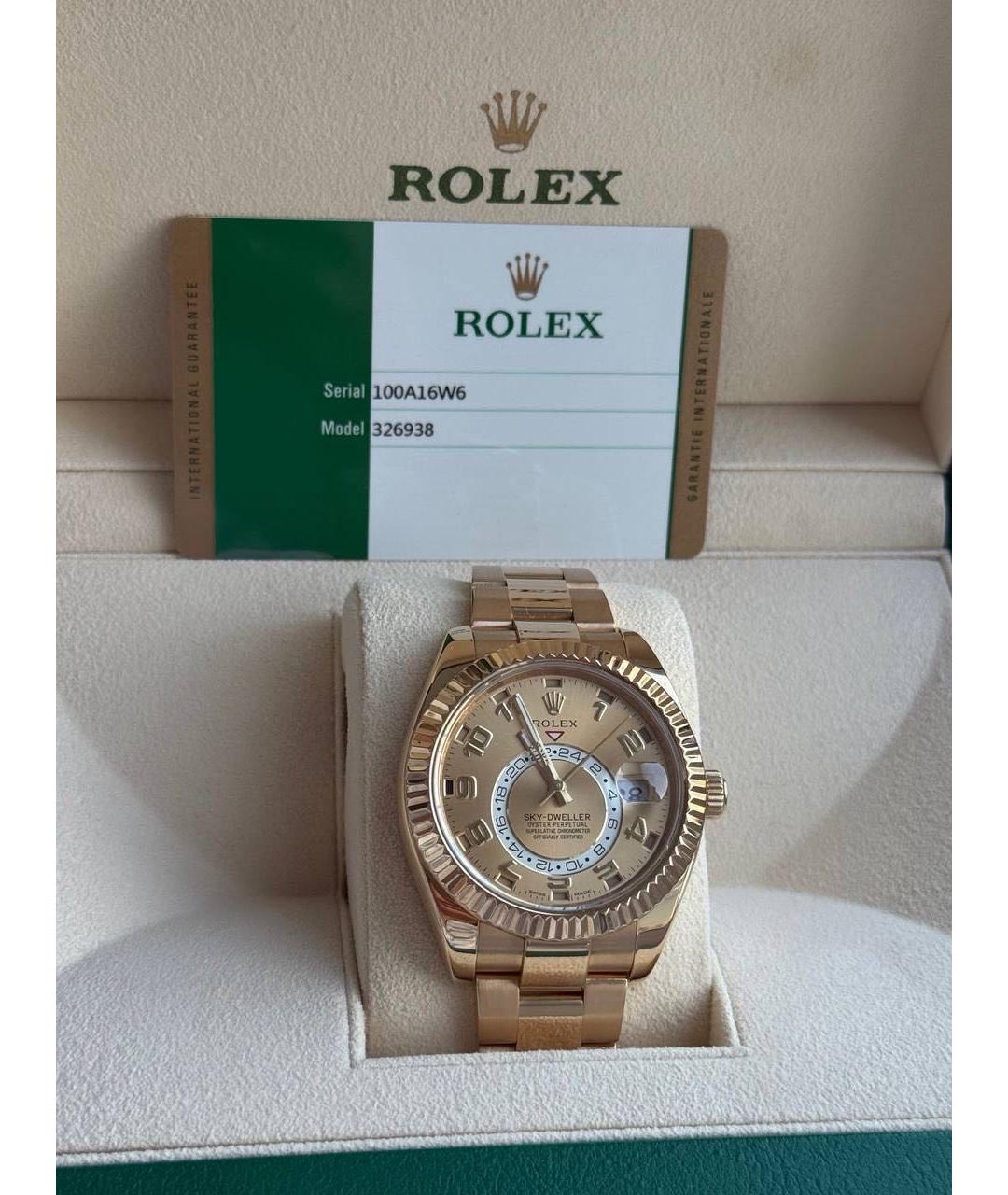 ROLEX Желтые часы из желтого золота, фото 7