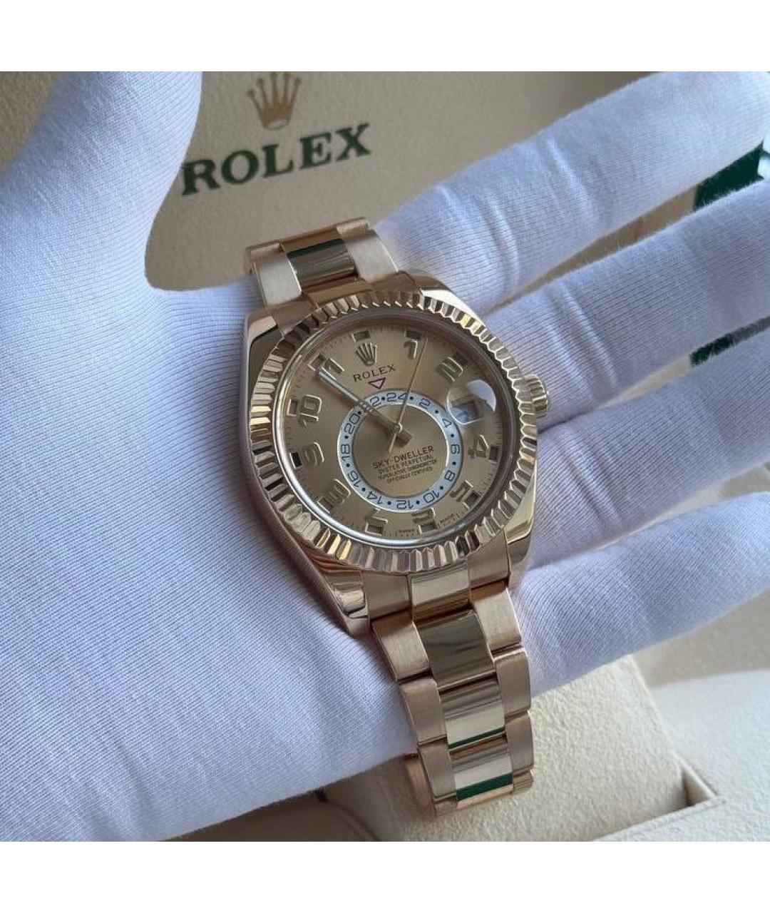 ROLEX Желтые часы из желтого золота, фото 2