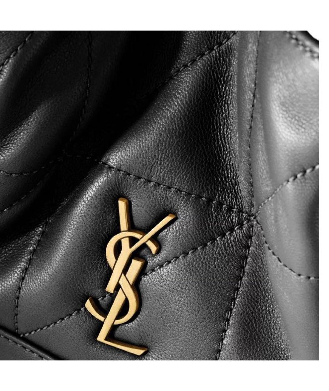 SAINT LAURENT Черная кожаная сумка через плечо, фото 5