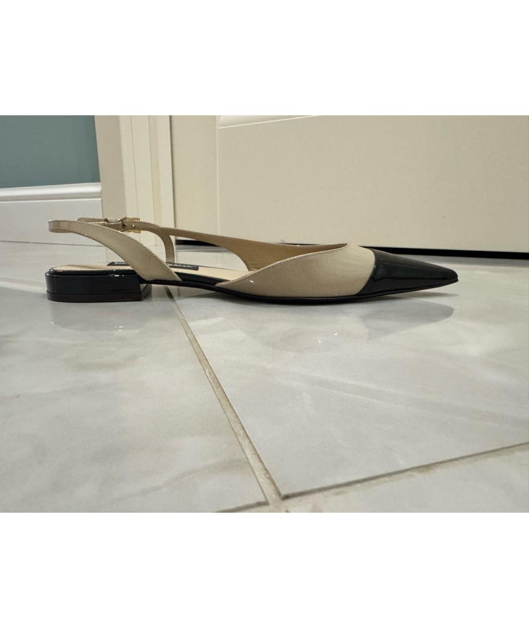 DOLCE&GABBANA Мульти кожаные лодочки на низком каблуке, фото 8