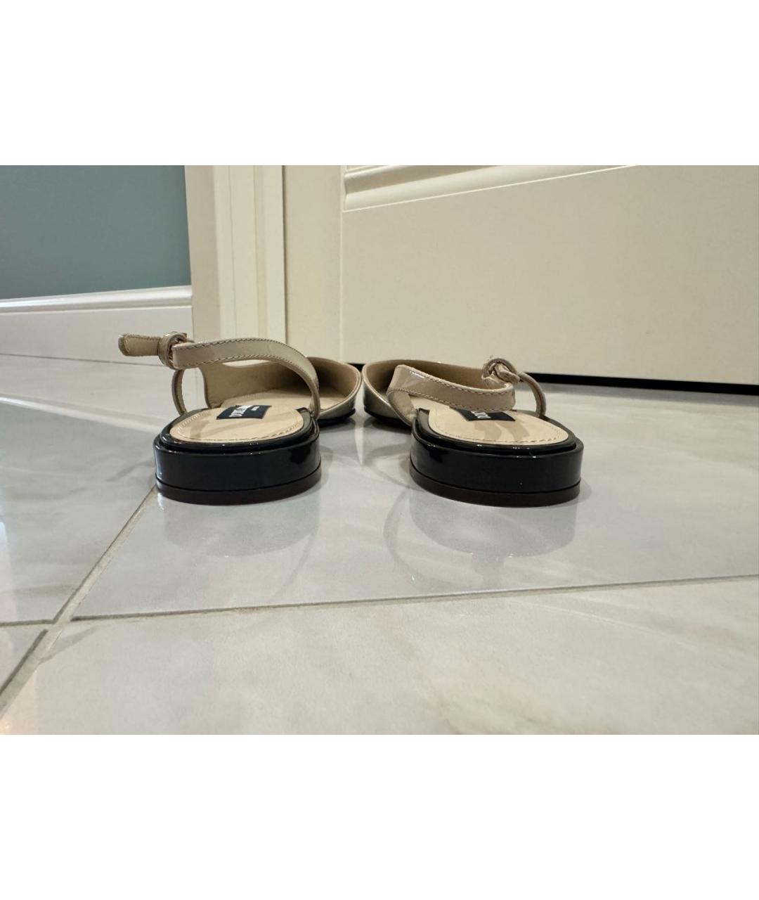 DOLCE&GABBANA Мульти кожаные лодочки на низком каблуке, фото 4