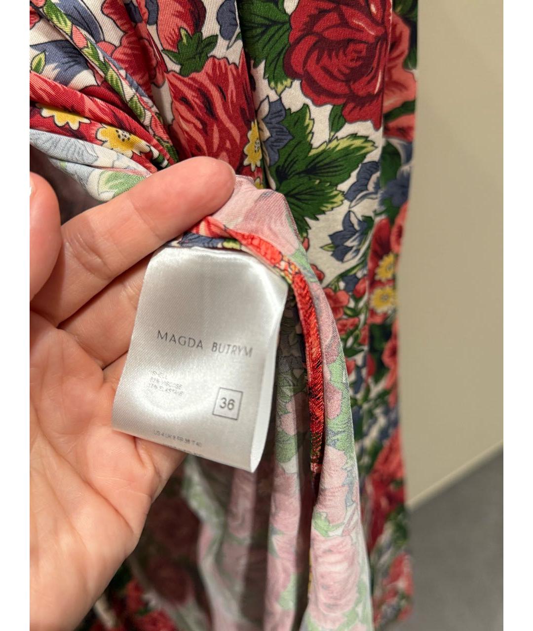 MAGDA BUTRYM Красная шелковая блузы, фото 6