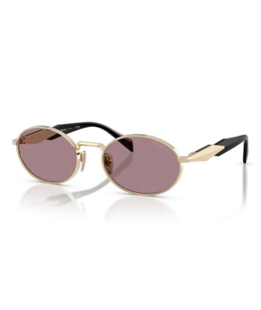 PRADA Коричневые металлические солнцезащитные очки, фото 9