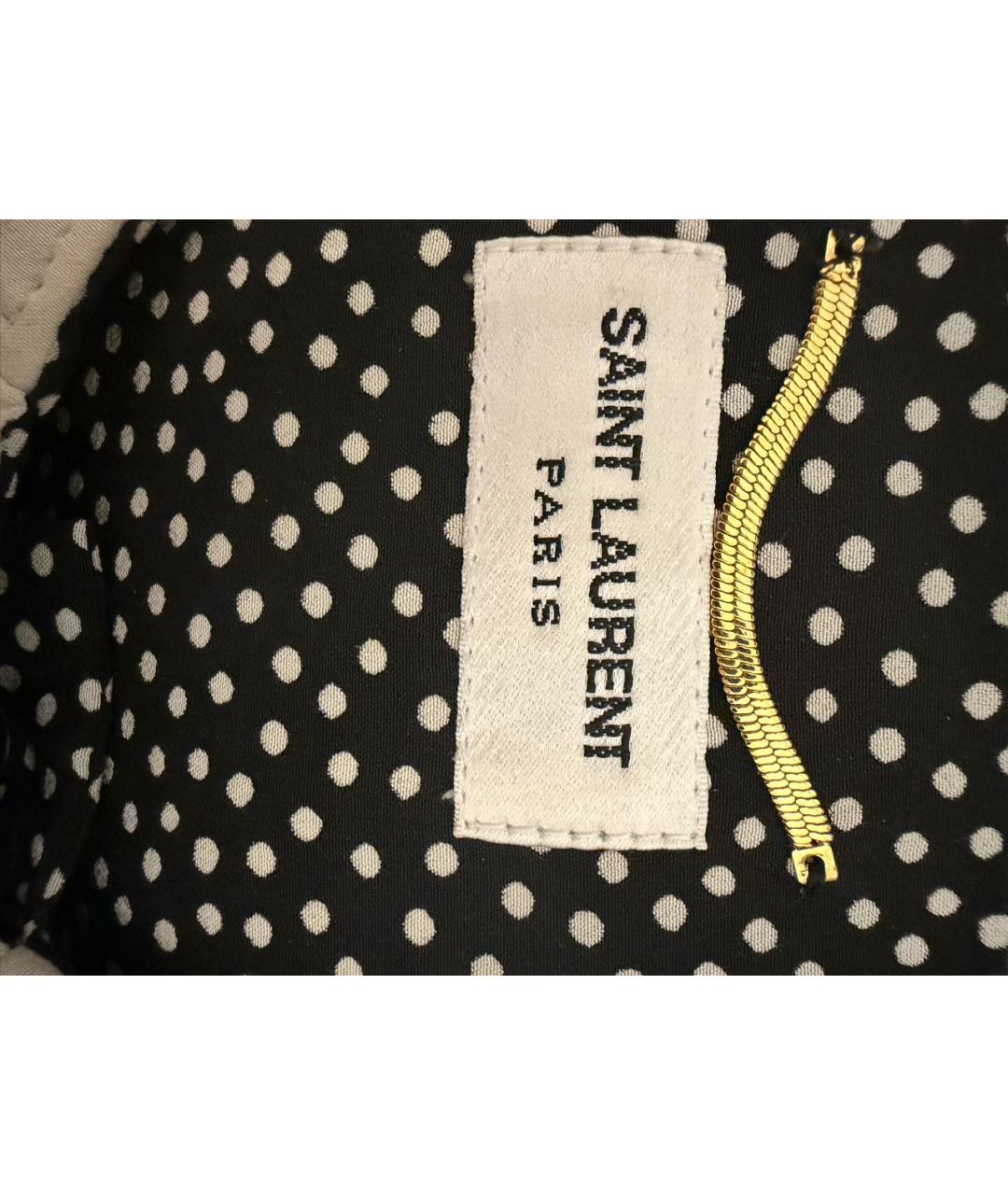 SAINT LAURENT Черная шелковая блузы, фото 3