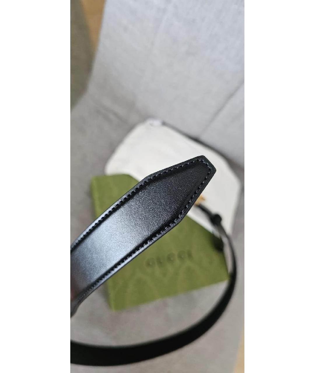 GUCCI Черный кожаный ремень, фото 6