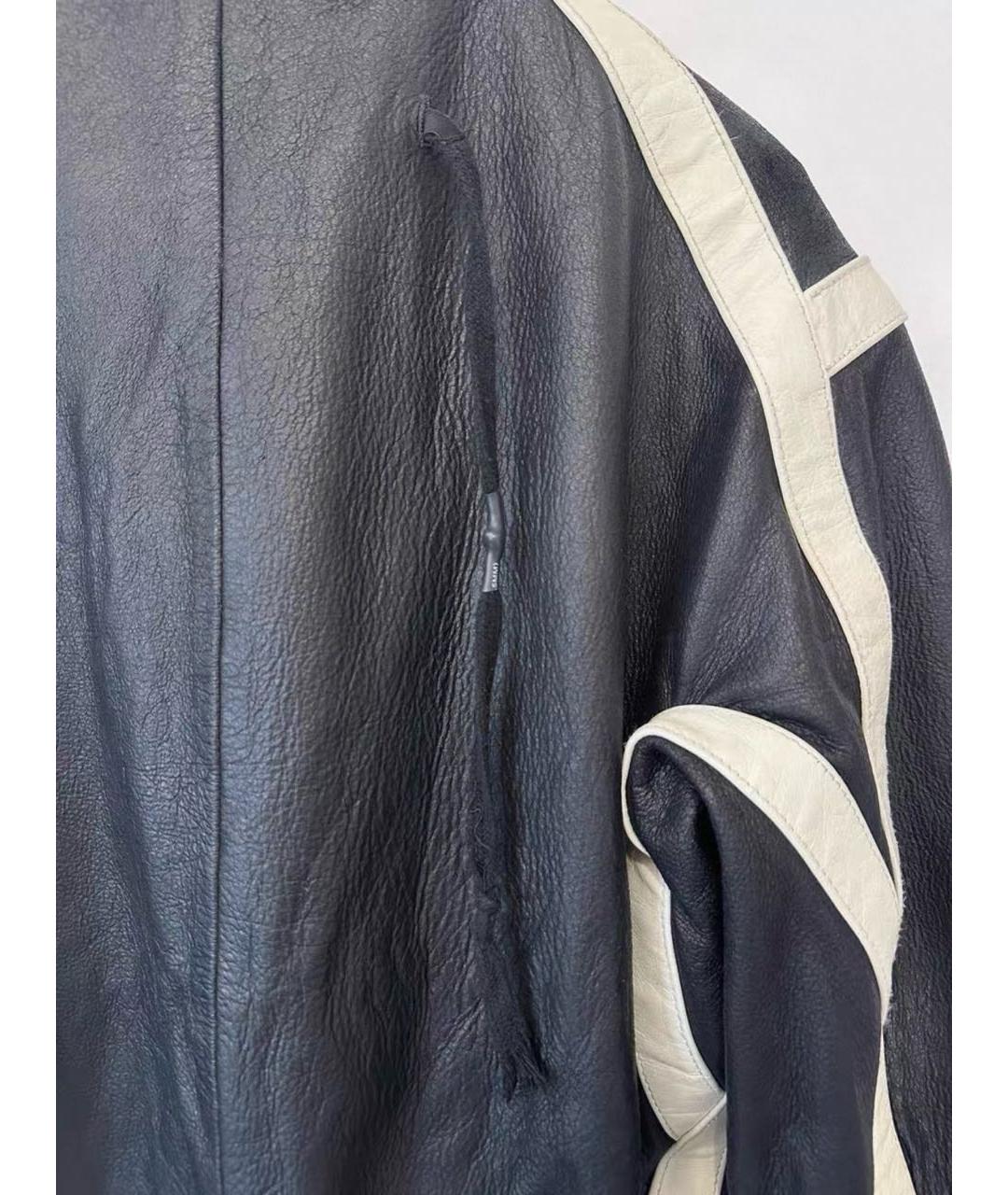 11 BY BORIS BIDJAN SABERI Черная кожаная куртка, фото 6