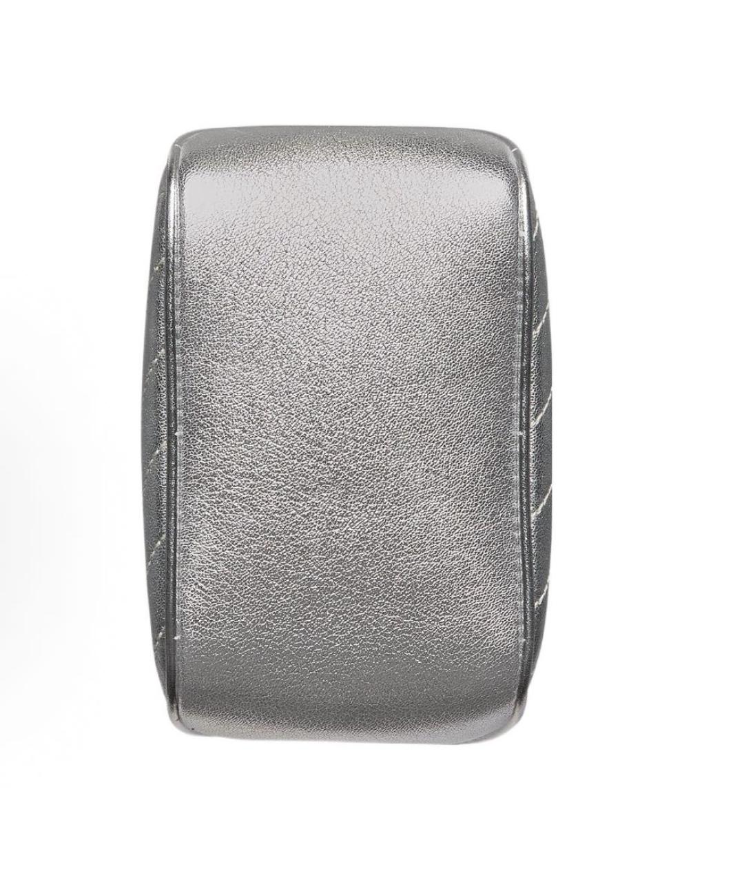 GUCCI Серебряная кожаная сумка через плечо, фото 8