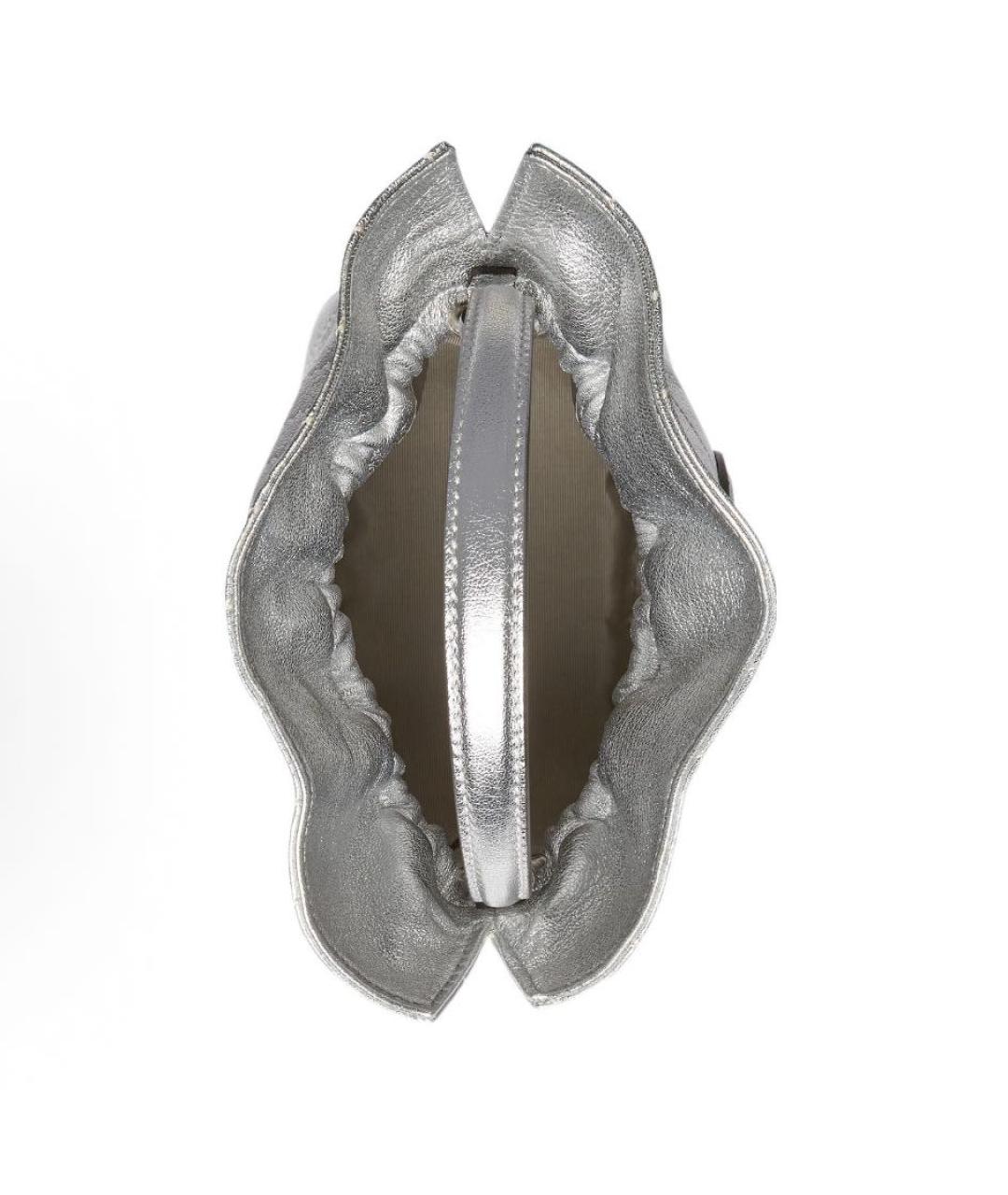 GUCCI Серебряная кожаная сумка через плечо, фото 7