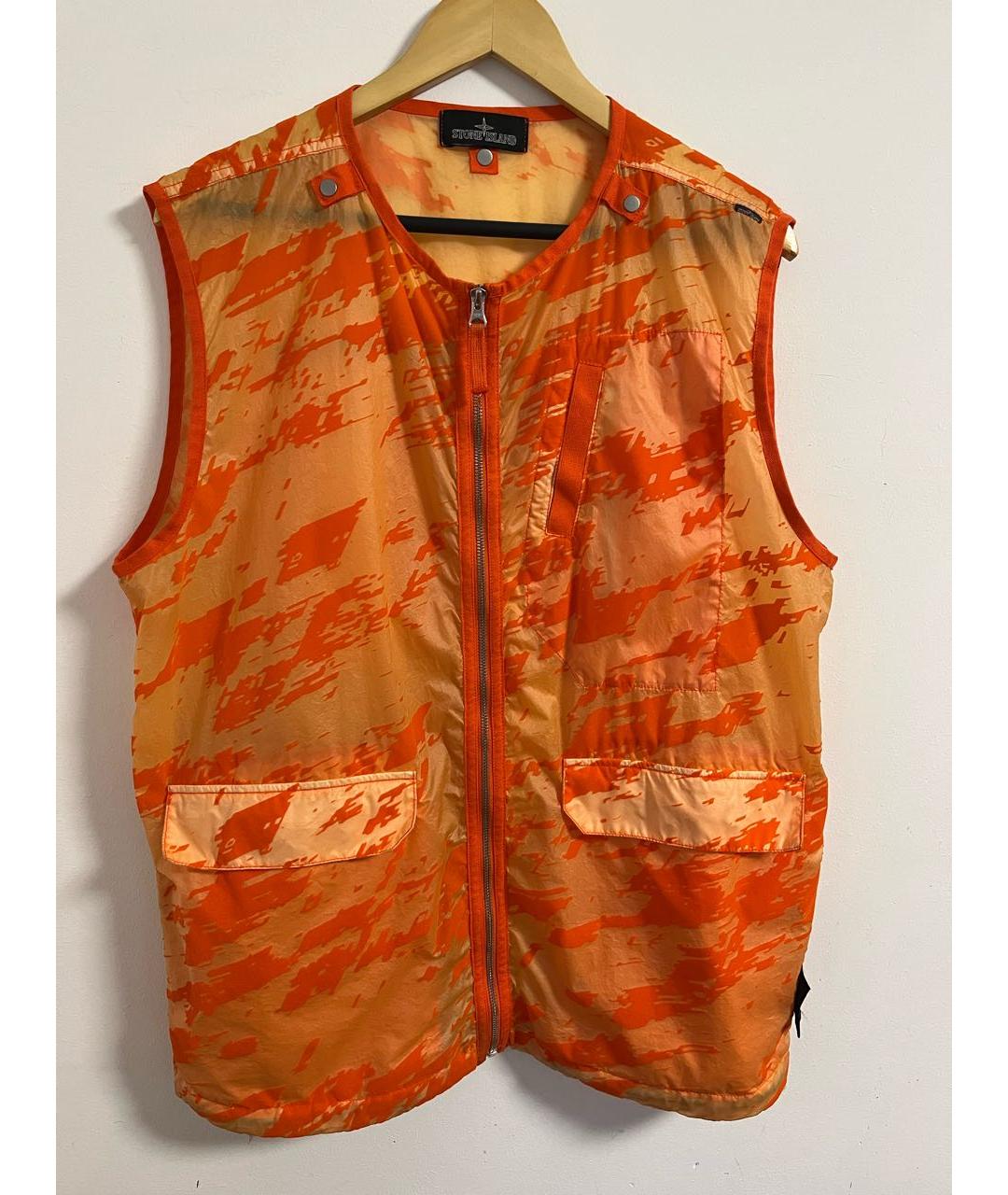 STONE ISLAND SHADOW PROJECT Оранжевый синтетический жилет, фото 7