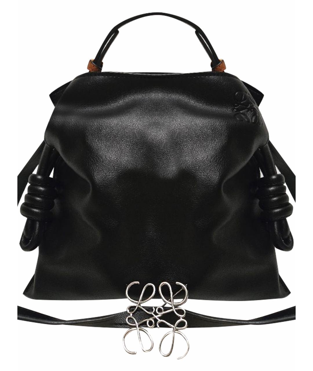 LOEWE Черная кожаная сумка через плечо, фото 1