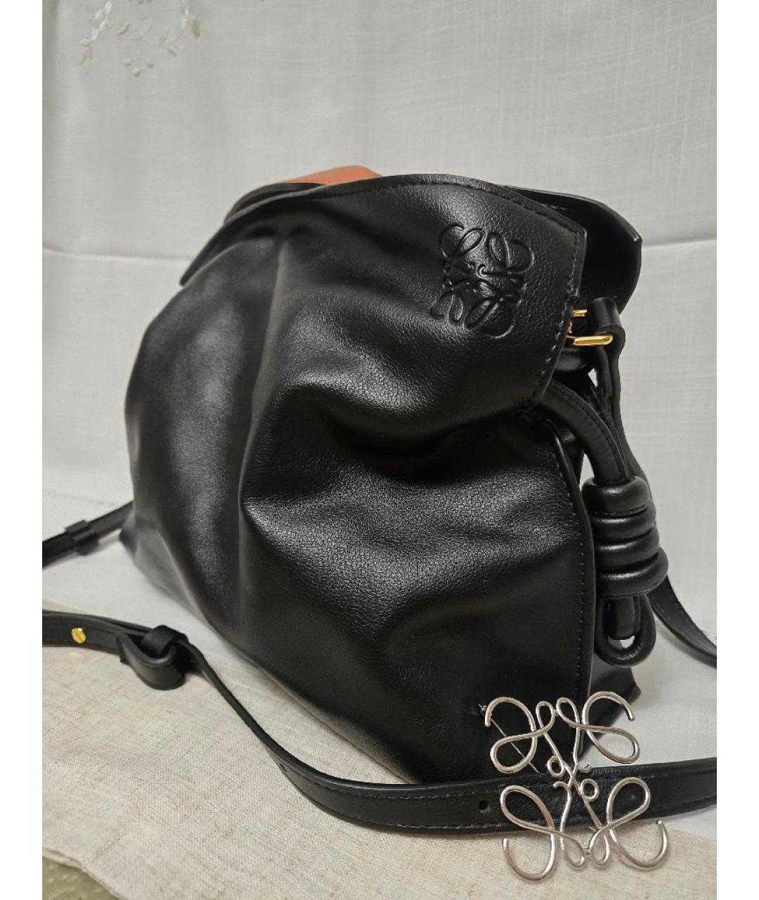 LOEWE Черная кожаная сумка через плечо, фото 2