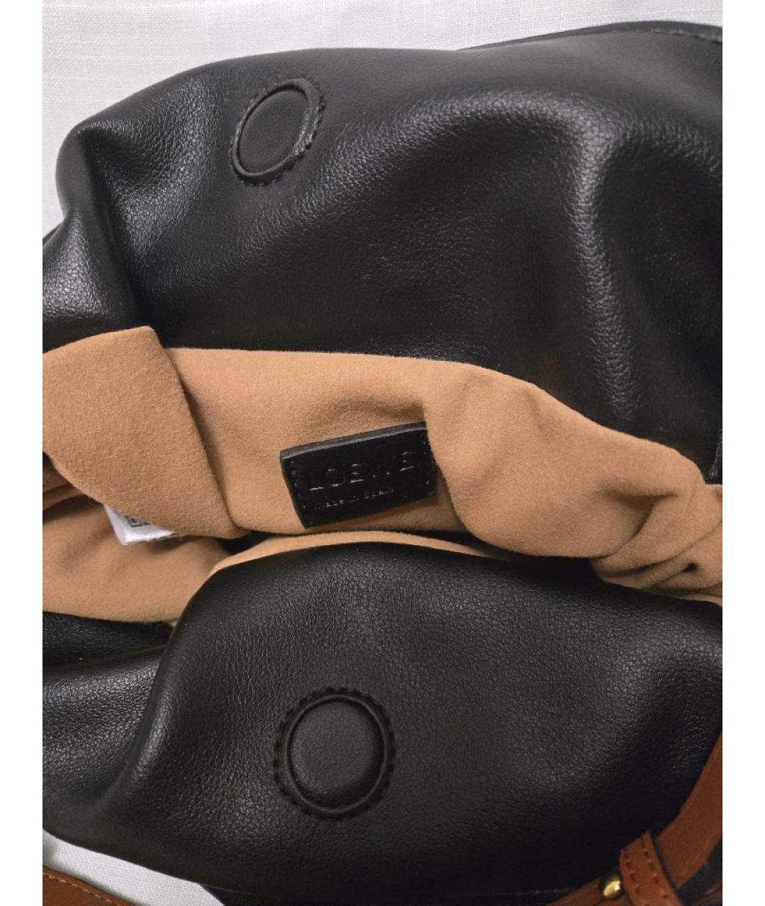 LOEWE Черная кожаная сумка через плечо, фото 4