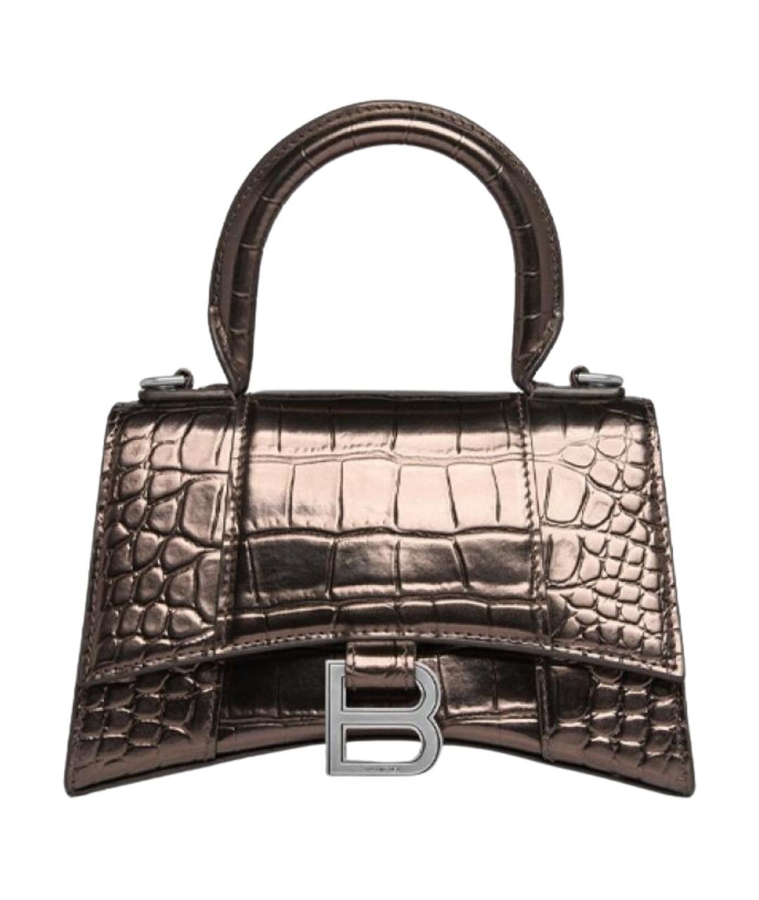 BALENCIAGA Коричневая кожаная сумка через плечо, фото 1