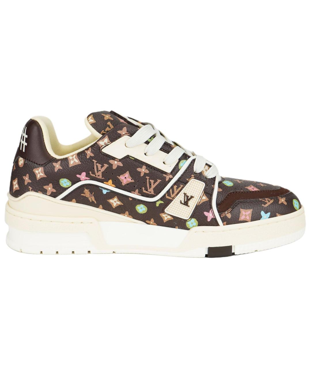 LOUIS VUITTON Коричневые кроссовки, фото 1