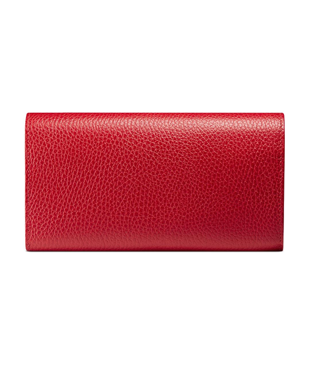 GUCCI Красный кожаный кошелек, фото 3